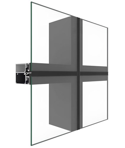Bản vẽ mặt dựng nhôm Xingfa hệ 65 giấu đố